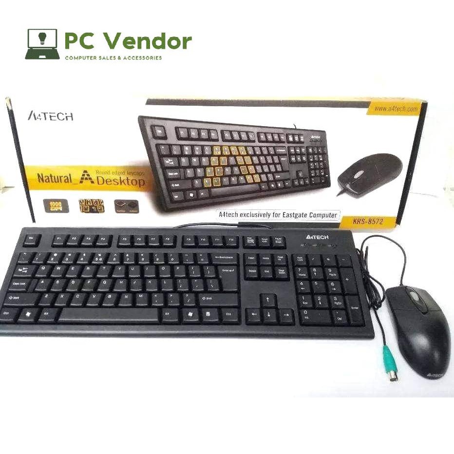 Original A4TECH USB/PS2 Keyboard and Mouse Combo Best for