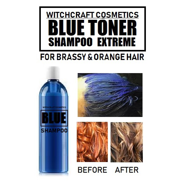 Blue Toner Shampoo for extreme brassy orange hair 100/50ml Level 2,34