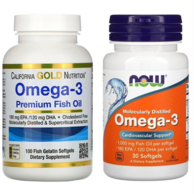 California Gold Omega3 Premium Fish Oil EPA DHA 100 Sofgels Now Omega