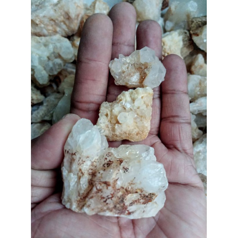 csw 100g Clear Milky Quartz raw gemstone cluster Shopee Philippines