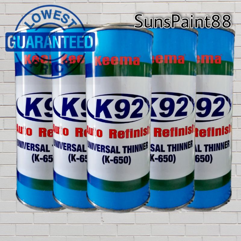 K92 Auto Refinish Universal Thinner K650 (1L) Shopee Philippines