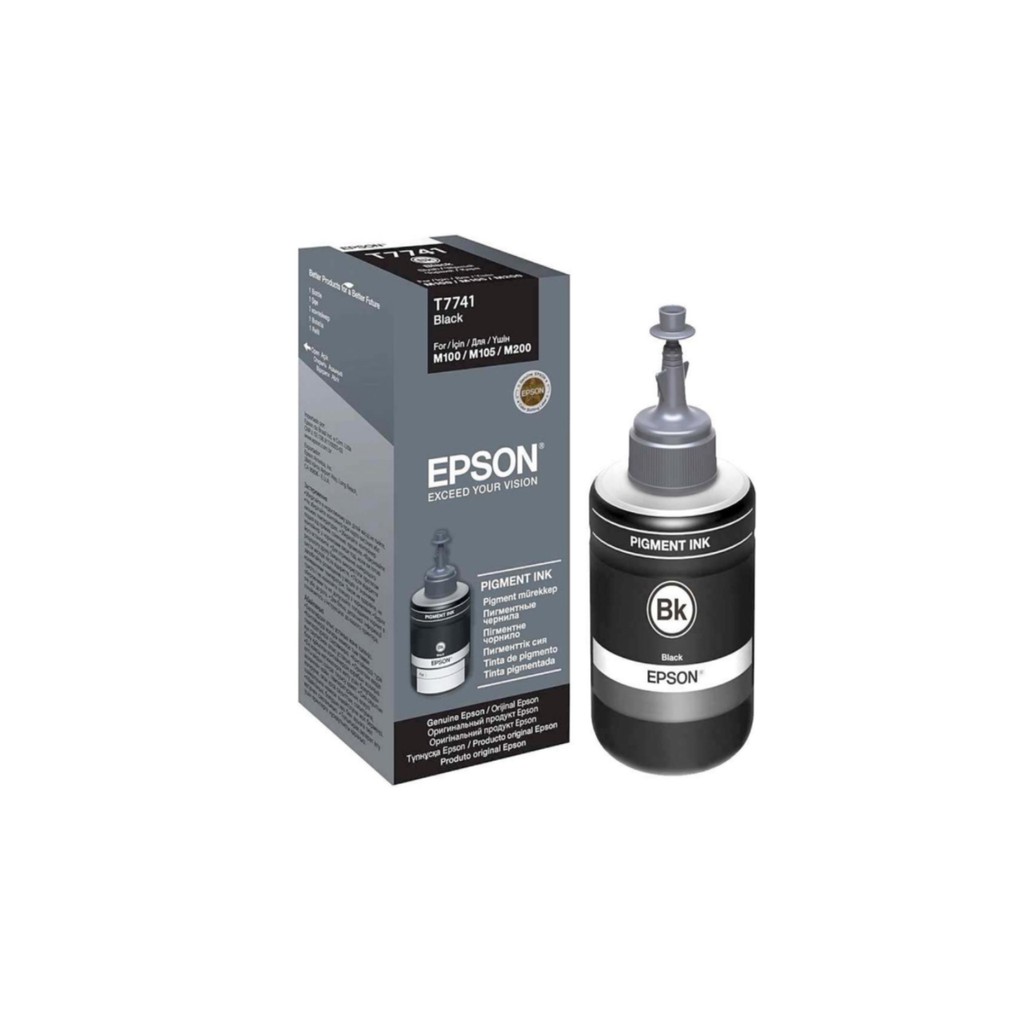 Epson T7741 Pigent Black Ink Bottle For Epson M100 And M200 Shopee Philippines