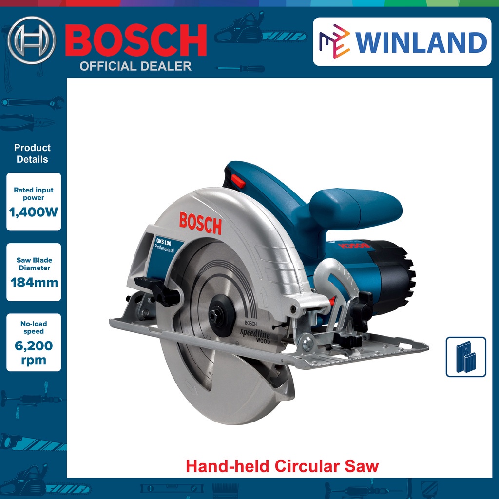 Bosch Original GKS 140 HandHeld Circular Saw 1400W 0 601 6B3 0K1