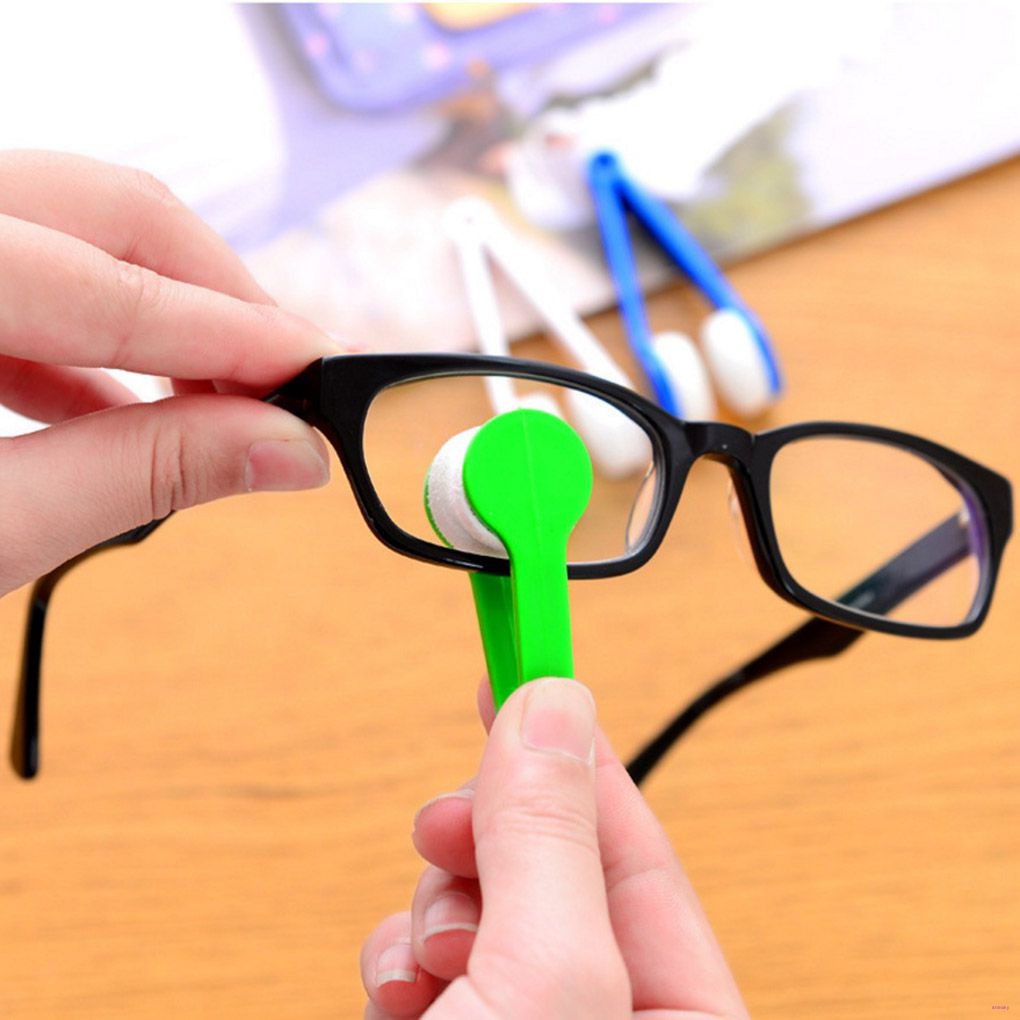 Twoside Glasses Brush Microfiber Spectacles Cleaner Glasses Cleaning