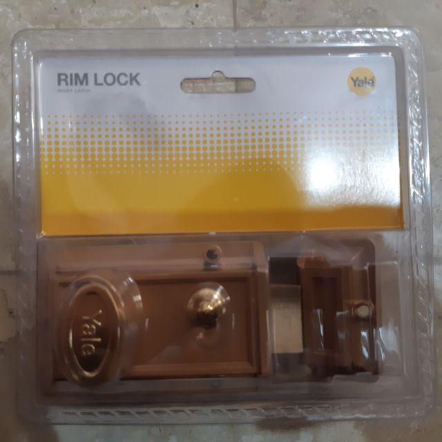 Yale Rim Night Latch Lock V78 GI Gold Lacquer Original Entrance Lock