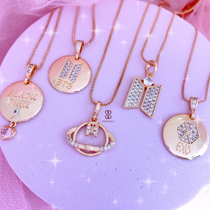 KPOP necklace collections, BTS,EXO,Twice inspired necklace for women