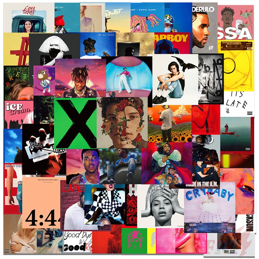 Music Artist Album Cover Series 01 Stickers 54Pcs/Set DIY Fashion