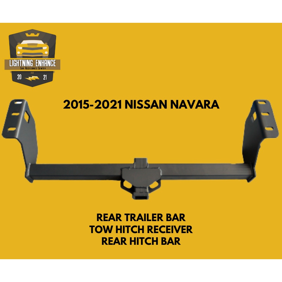 20152021 NISSAN NAVARA Black Rear Trailer Bar / Tow Hitch Receiver
