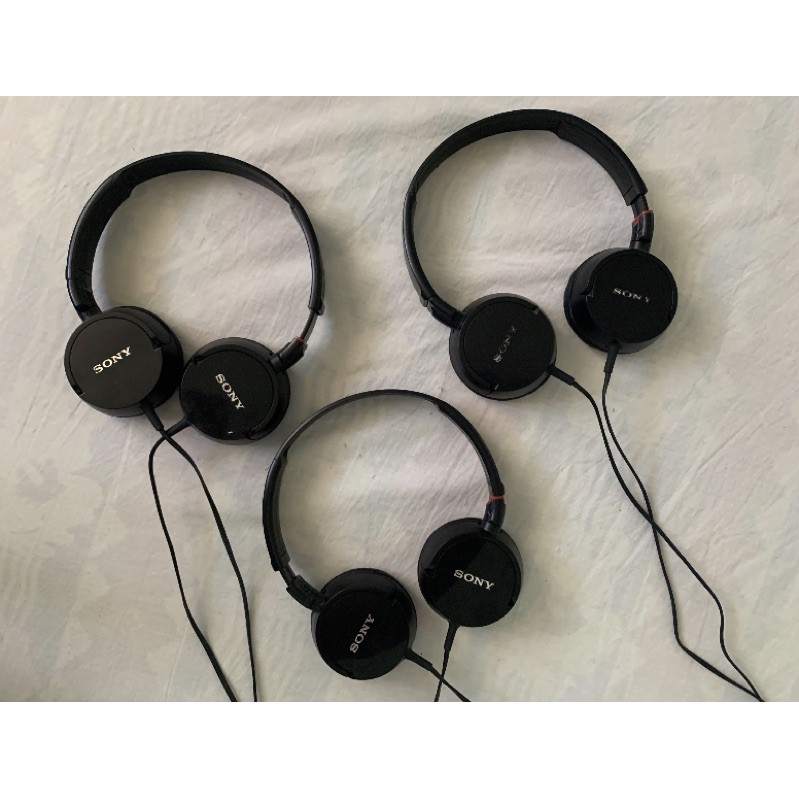 Sony MDR ZX100 Black Headphones Shopee Philippines
