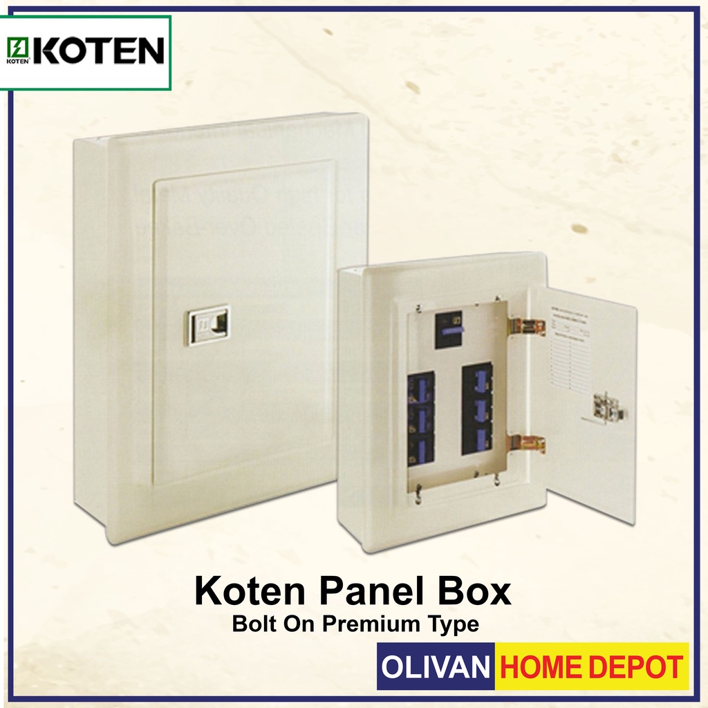 KOTEN Panel Board / Box Bolt On 4, 6, 8, 10, 12 Branches Shopee Philippines