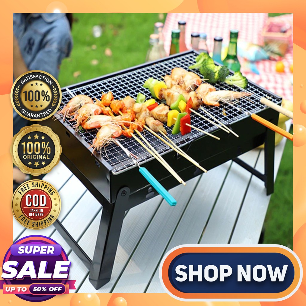 Original Portable Stainless Steel Barbeque Grill Pits Foldable Barbeque