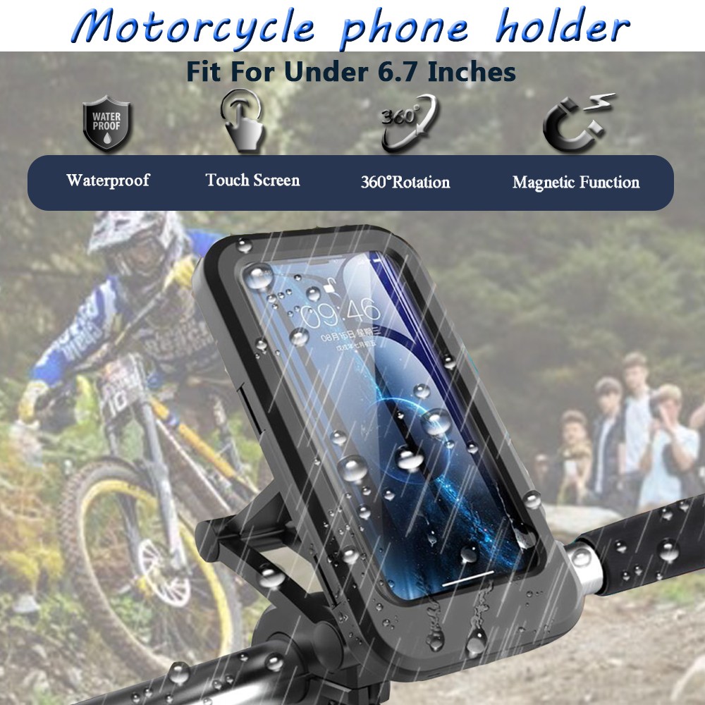 Universal Motorcycle and Bicycle Waterproof Mobile Phone Holder with