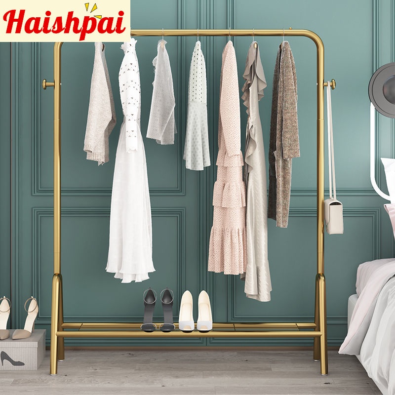 metal rack laundry rack Light Luxury clothes rack Floor to Floor