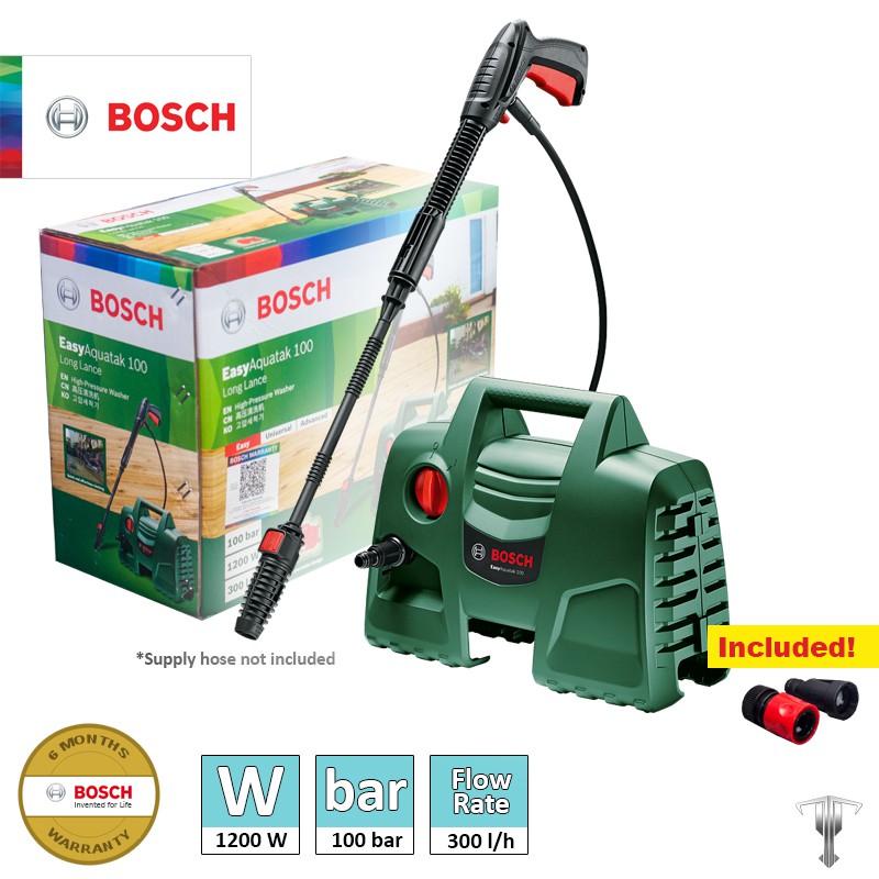 Bosch Easy Aquatak 100 High Pressure Washer with Long