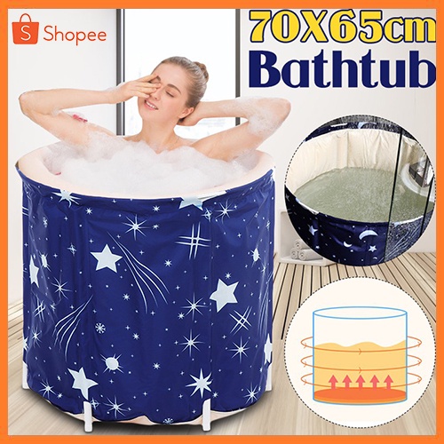 Folding Bathtub Portable PVC Water Tub Outdoor Room Adult Spa Bath Tub Shopee Philippines