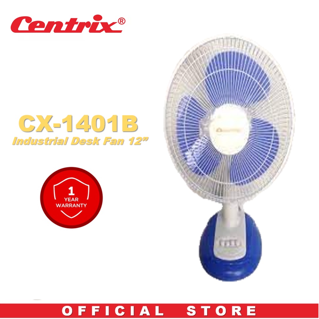 CENTRIX Electric Desk Fan 12' CX1401B Shopee Philippines