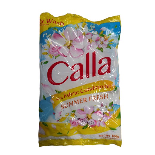 Calla Detergent Powder Fabcon Summer Fresh Y 100G Shopee Philippines