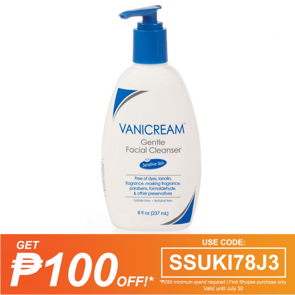Vanicream Gentle Facial Cleanser for Sensitive Skin Fragrance Free 237ml Shopee Philippines