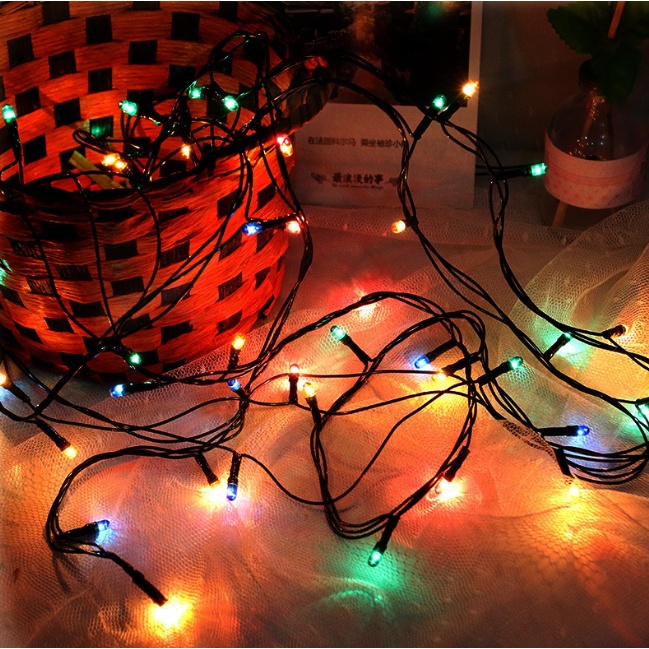 LED 6005 62L/XL10 200L Green Wire Led Christmas Lights with End