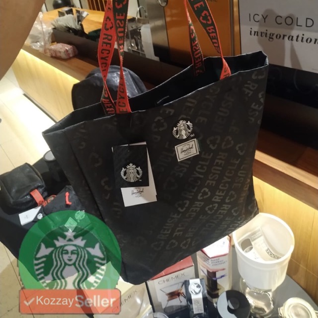 Herschel X Starbucks Collection Tote Bag Shopee Philippines