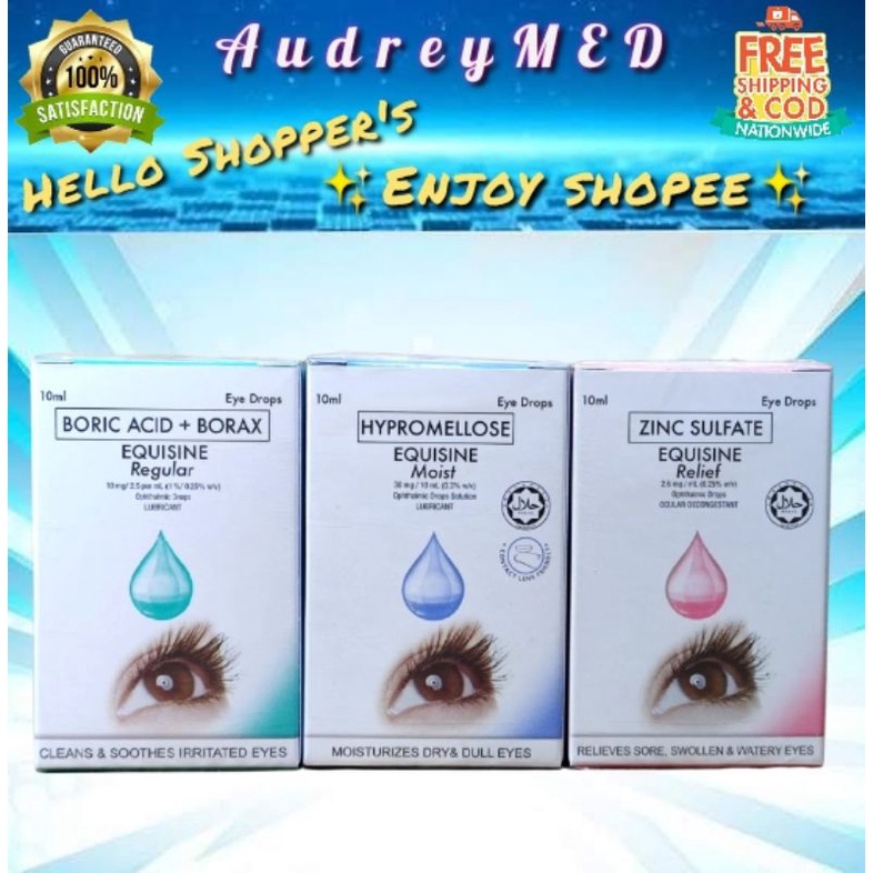 EQUISINE RELIEF / REGULAR / MOIST (Zinc Sulfate) eye drops 10mL