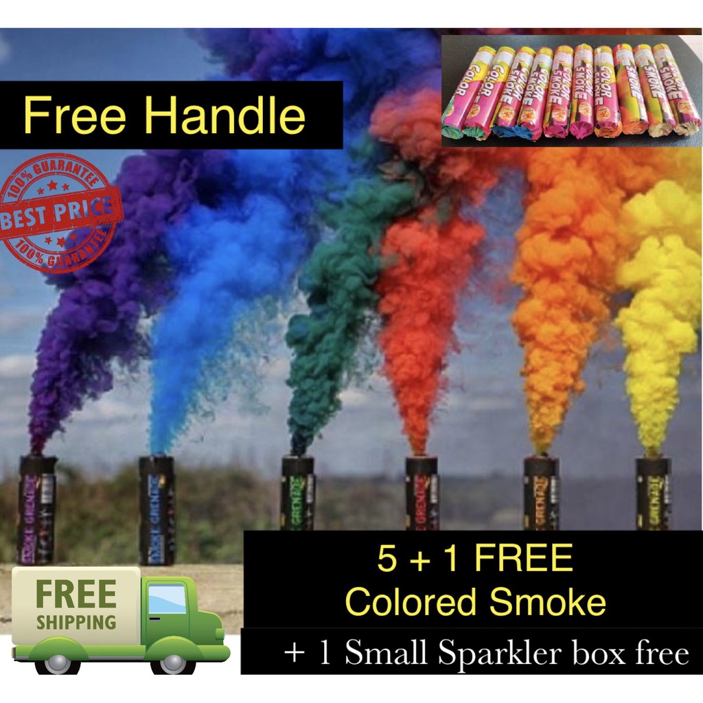 5 pcs colored smoke sticks color smoke for weddings prenup photoshoot gender reveal etc Shopee