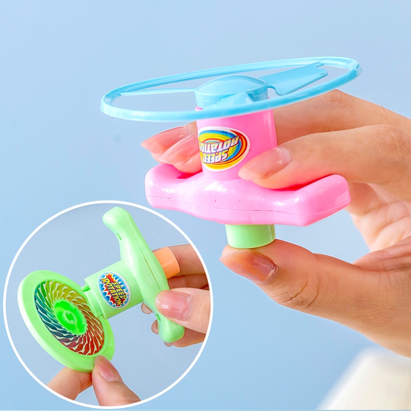 Launch Ufo Gyro Toy Torque Flying Fairy Frisbee Set Children Outdoor