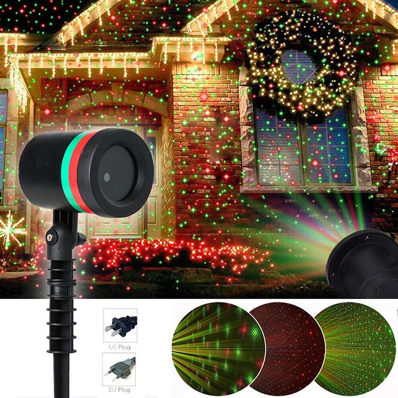 Sky Star Laser Projector Landscape Lighting Red Green Christmas Party