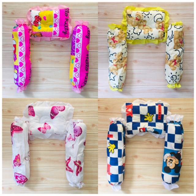 COD! 3in1 Pillow and bolster Set (1 pillow & 2 hotdog pillow) Shopee