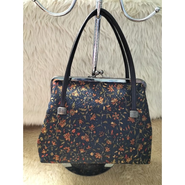 Vintage bag Japan Kisslock Floral Handbag Shopee Philippines