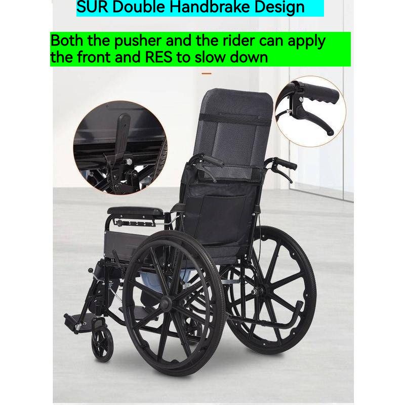 COD Adult Wheelchair Free Plastic Bucket Wheelchair With Toilet