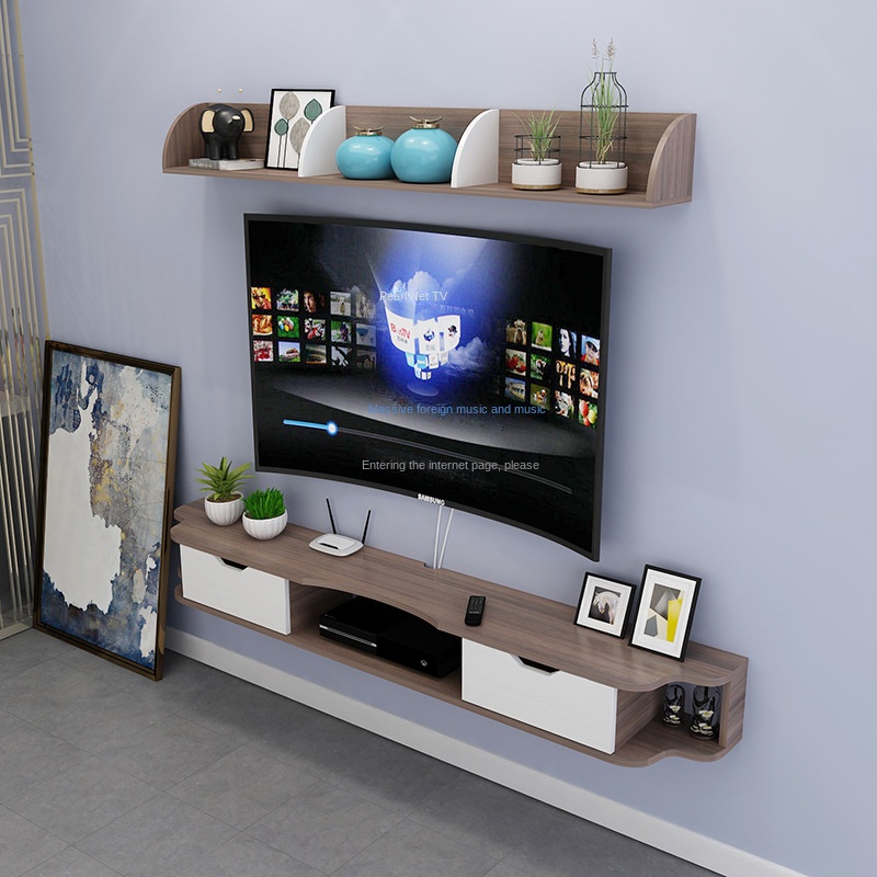 TV hanging pader na nakabitin ng Nordic settop box maliit na