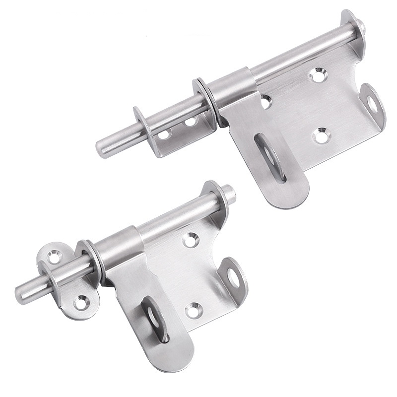 Sliding Bolt Gate Latch 4" 6" with Padlock Hole, Antitheft Stainless