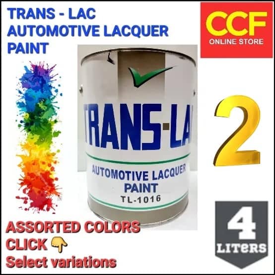 Translac Automotive Lacquer Paint 4 Liters Gallon Part 2 Shopee