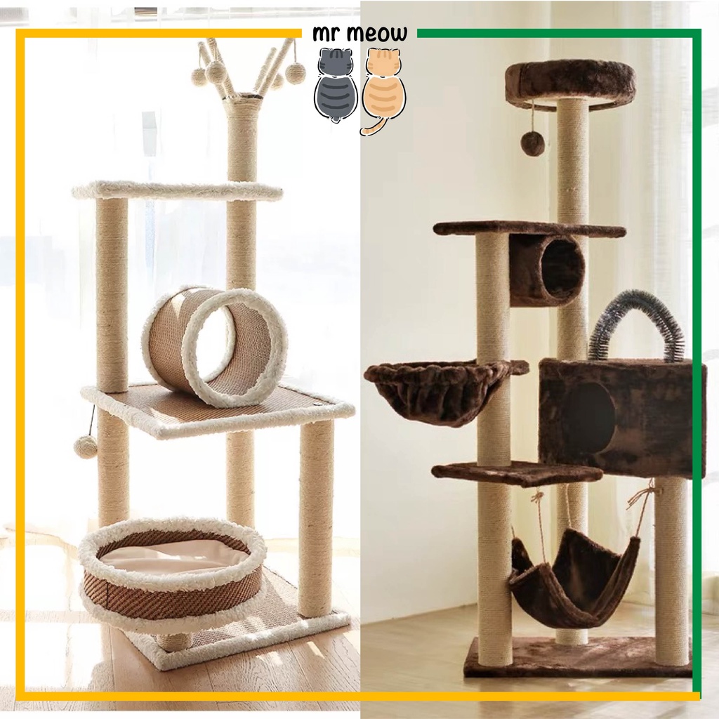 Mr Meow Big Large Cat Scratch Tree Kitten Playground Bed Scratching