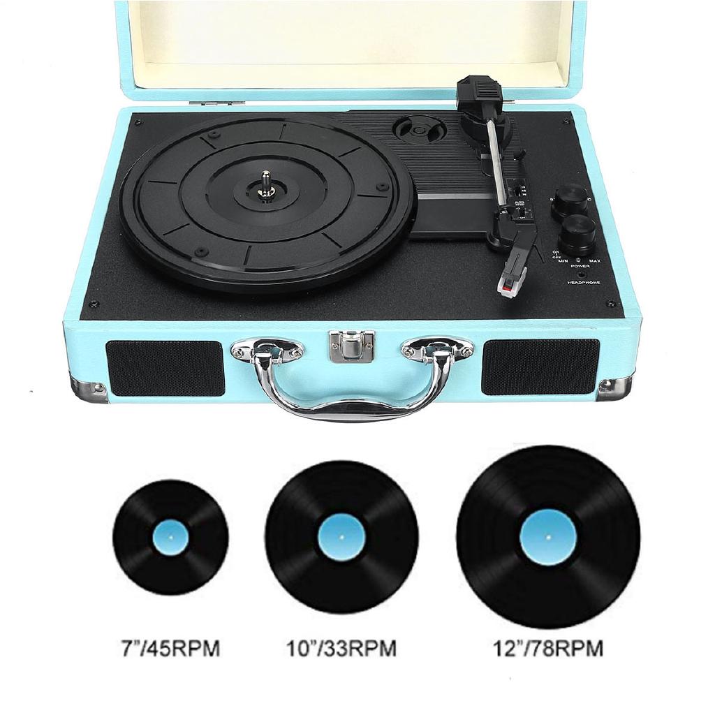 Wooden Vinyl Record Player bluetooth LP 3 Speed Stereo Shopee Philippines