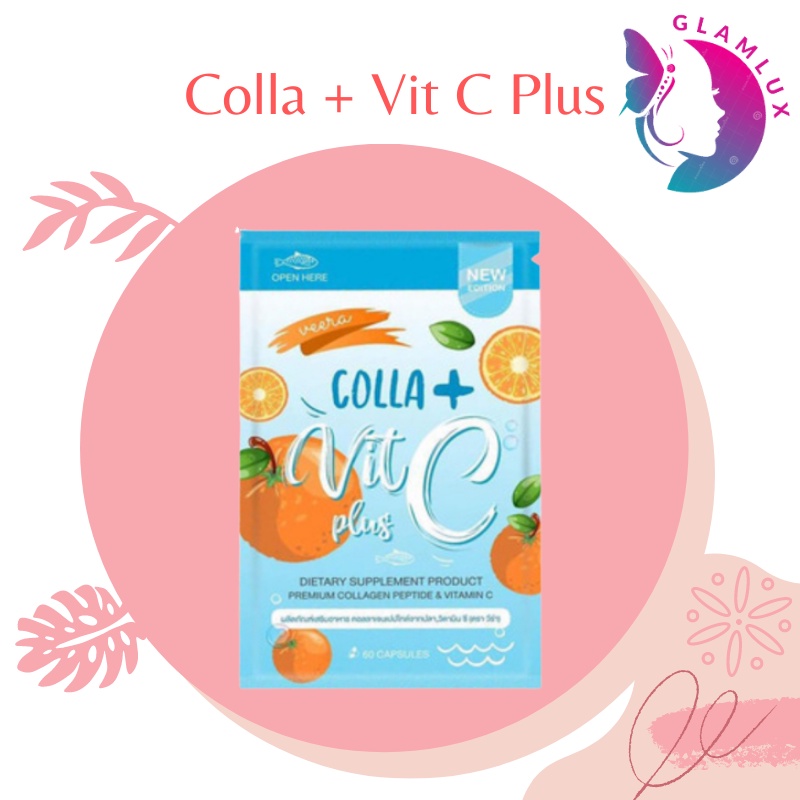 [GLAMLUX] 60 capsules Veera Colla Vitamin C Plus Collagen C Plus Equals