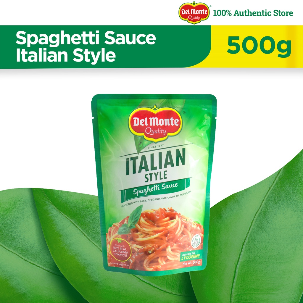 DEL MONTE Italian Style Spaghetti Sauce the No. 1 Spaghetti Sauce in