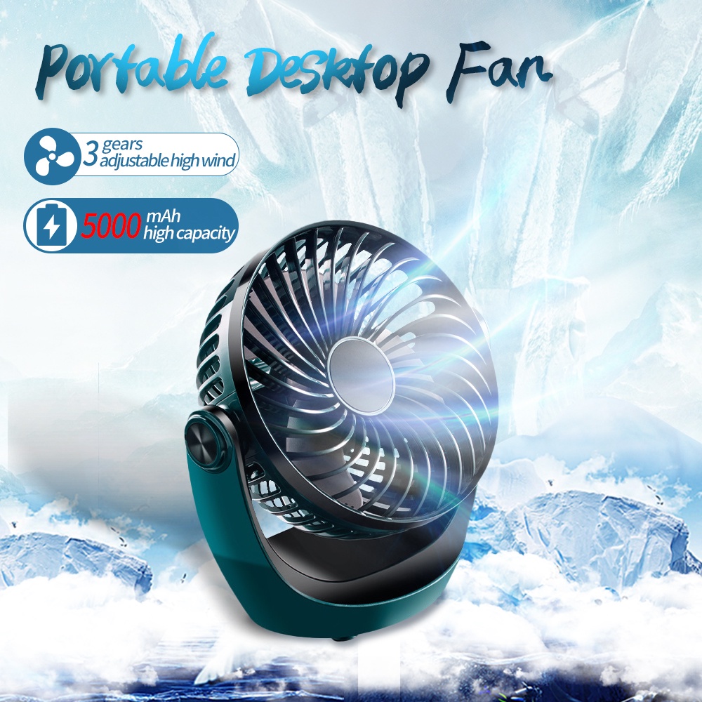 asahi electric fan USB Mini Desktop Desk Fan Personal Fan Ultra Quiet