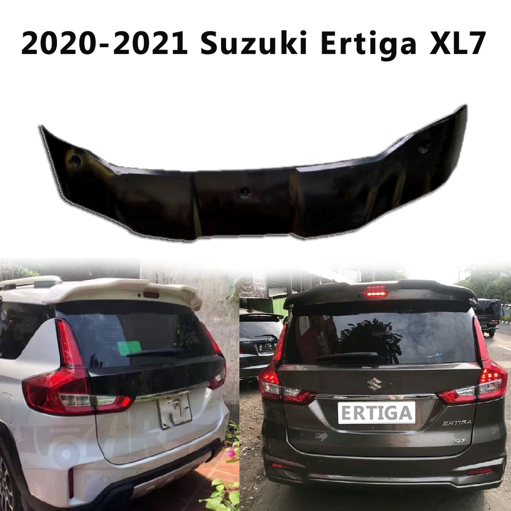 WY028 20202021 Suzuki Ertiga XL7 ABS Rear Spoiler Unpainted Black