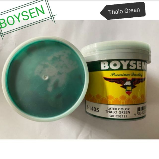 Boysen latex color Thalo green B1405 (1/4l) Shopee Philippines