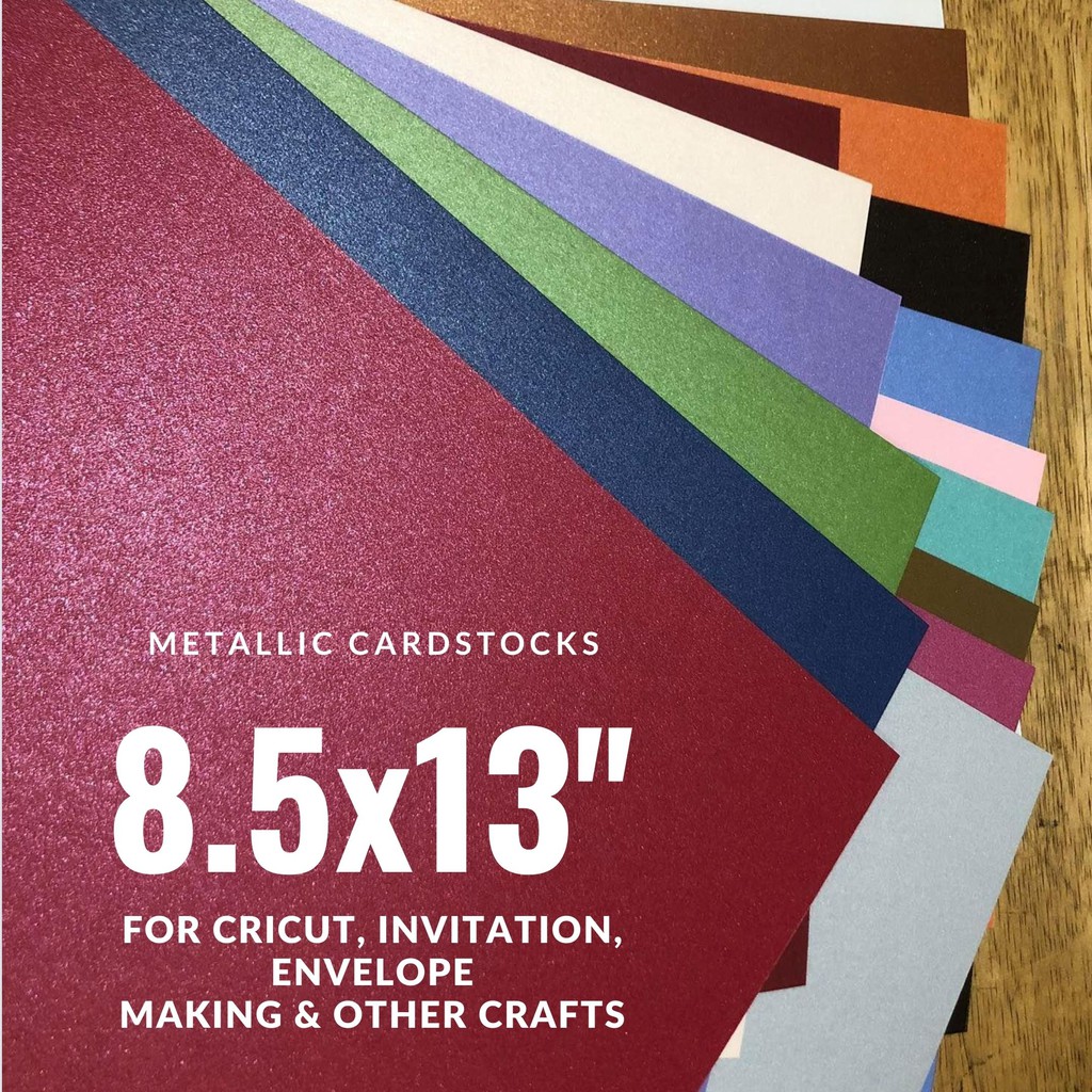 10PCS LONG Metallic Cardstock Paper Cricut Shopee Philippines