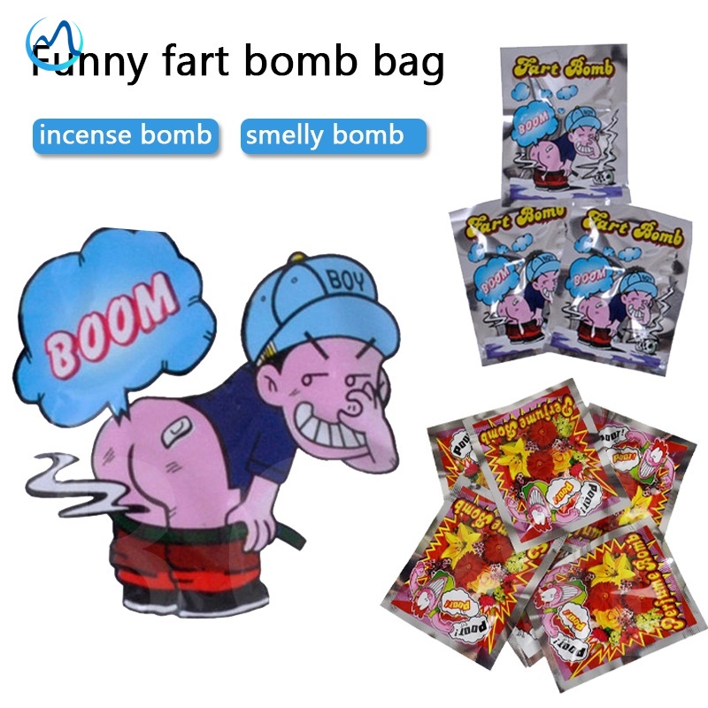 10pcs/Set Funny Fart Bomb Bags Stink Bomb Smelly Funny Gags Practical