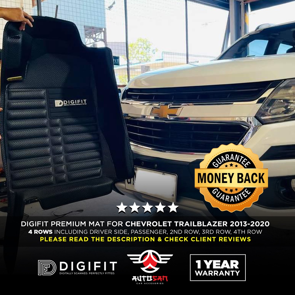 Chevrolet TRAILBLAZER 20132021 (4 Rows) DIGIFIT Premium Mat (Genuine