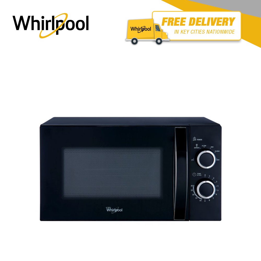 Whirlpool 20 Liter Mechanical Microwave Oven MWX201 XEB (Black