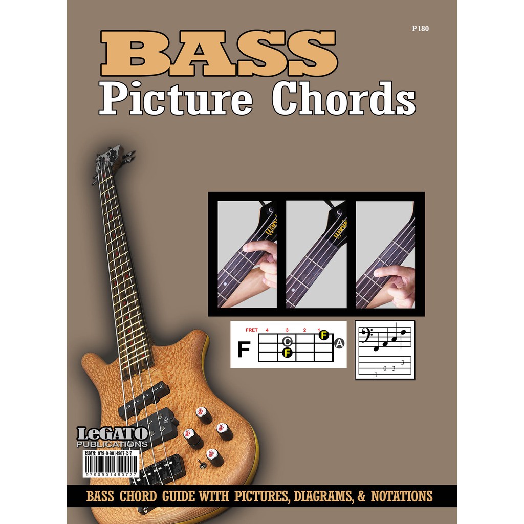 Download Bass Picture Chords Book, Bass Guitar Book, Bass Guitar Chord
