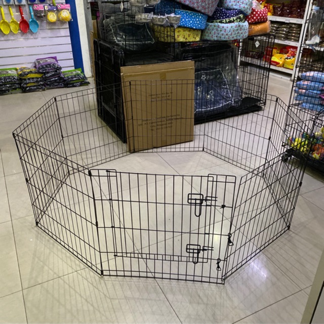 Dog Cage 8 panels Play Pen 61cm x 61 cm for Dog Shopee
