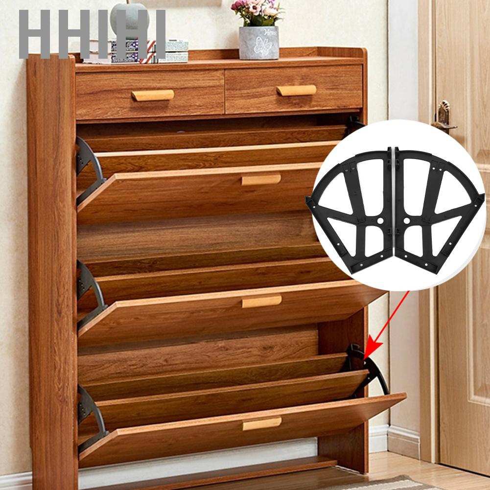 Hhihi 4Pcs/Set Shoes Hinges Home Furniture Drawer Hinge Flip