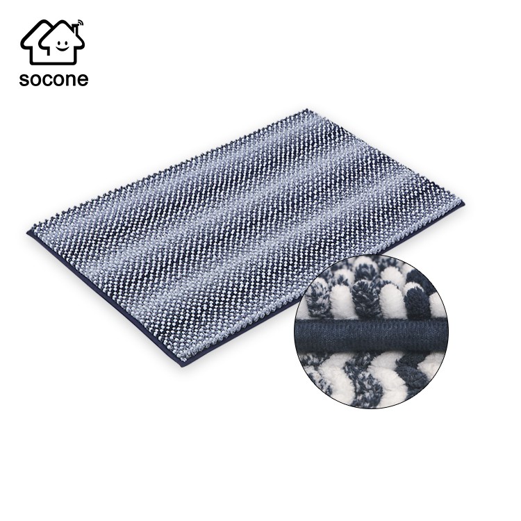 Socone Microfiber 45X60cm Anti Slip Door Mat Bathroom Floor Mat Strong Water Absorption 737