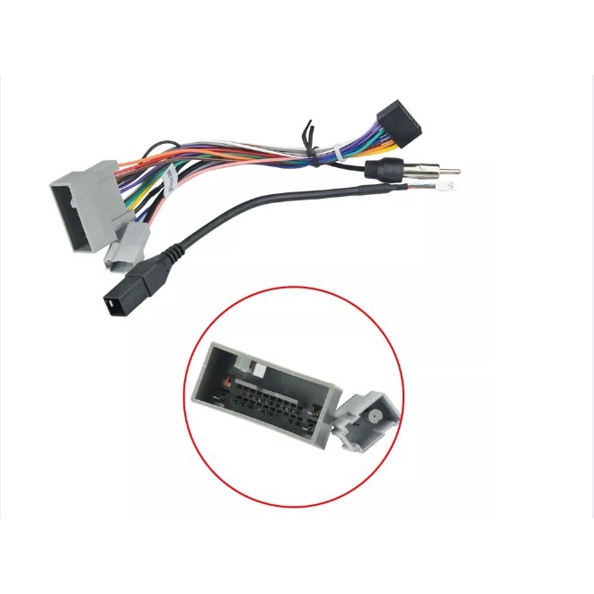 HONDA City Fit Jazz CRV car stereo harness Head unit power cable 16pin